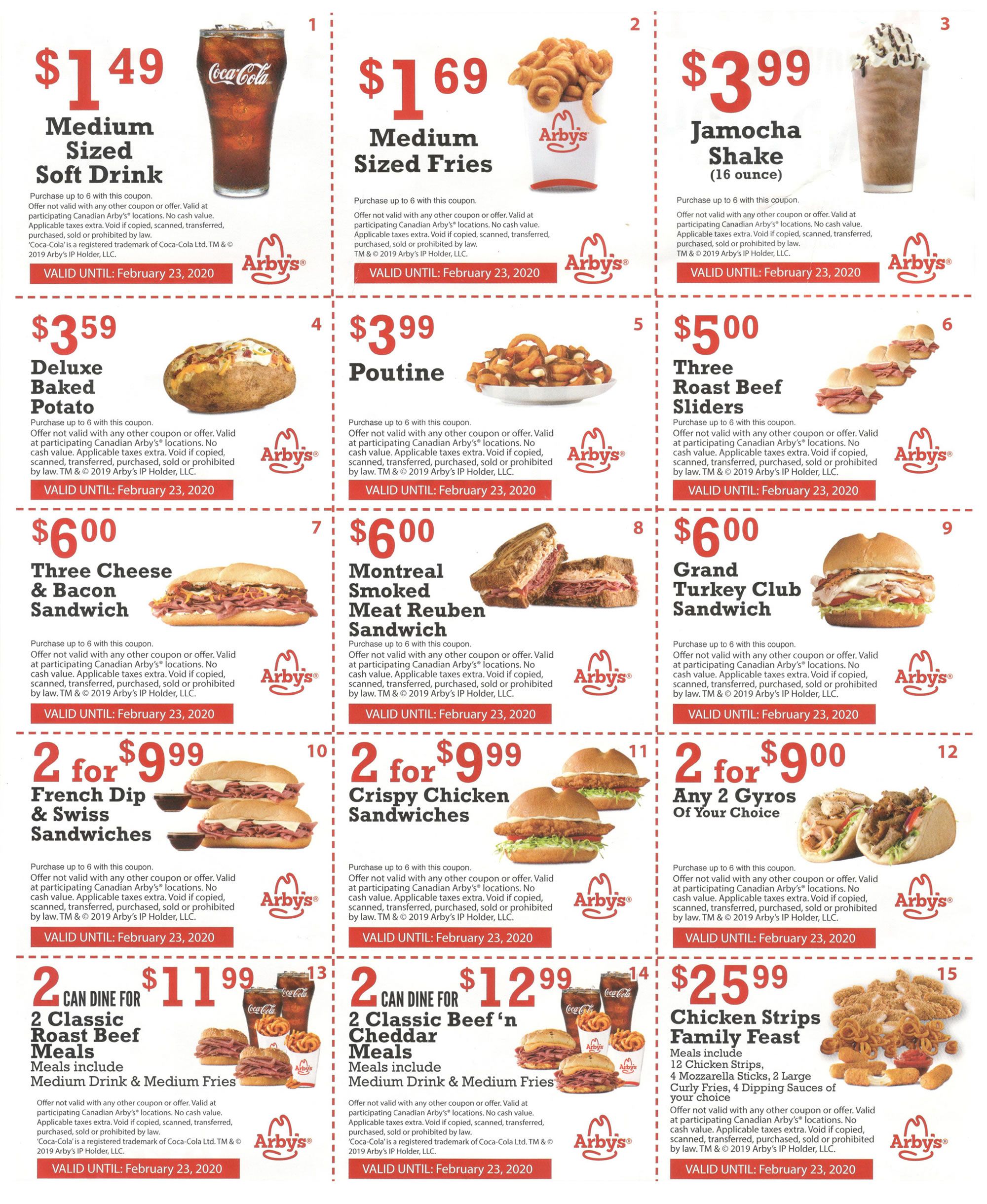 Arby's coupons are here!