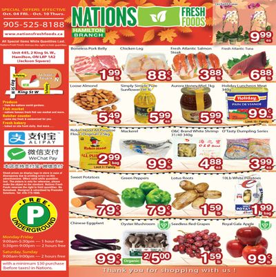 Nations Fresh Foods (Hamilton) Flyer October 4 to 10