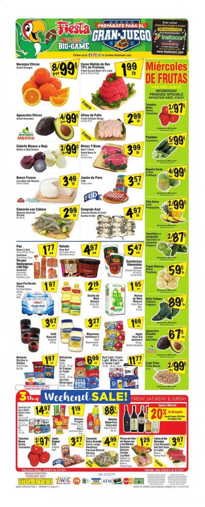 Fiesta Mart (TX) Weekly Ad Flyer February 3 to February 9