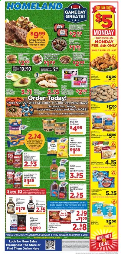 Homeland (OK, TX) Weekly Ad Flyer February 3 to February 9