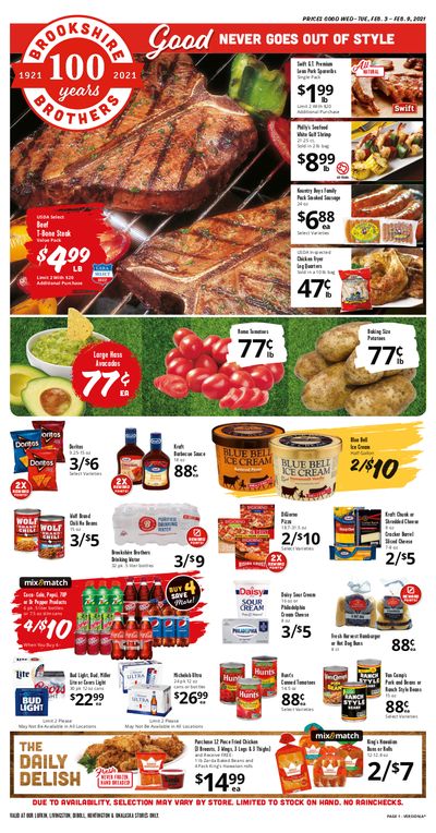 Brookshire Brothers Weekly Ad Flyer February 3 to February 9, 2021