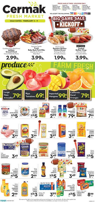 Cermak Fresh Market (IL) Weekly Ad Flyer February 3 to February 9, 2021