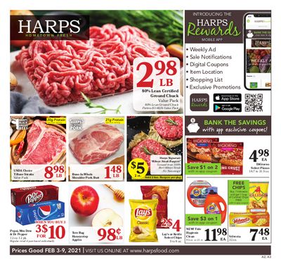 Harps Food Stores Weekly Ad Flyer February 3 to February 9, 2021