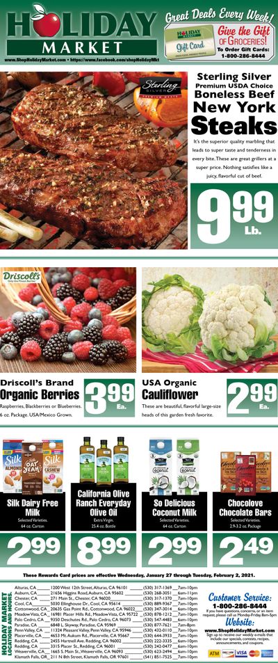 Holiday Market Weekly Ad Flyer February 3 to February 9, 2021