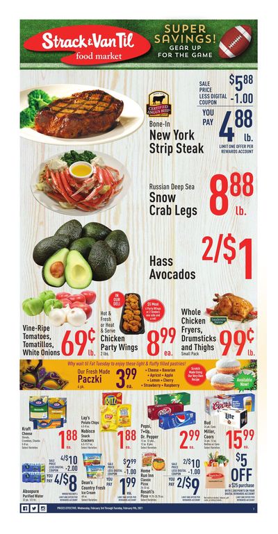 Strack & Van Til Big Game Day Sale Weekly Ad Flyer February 3 to February 9, 2021