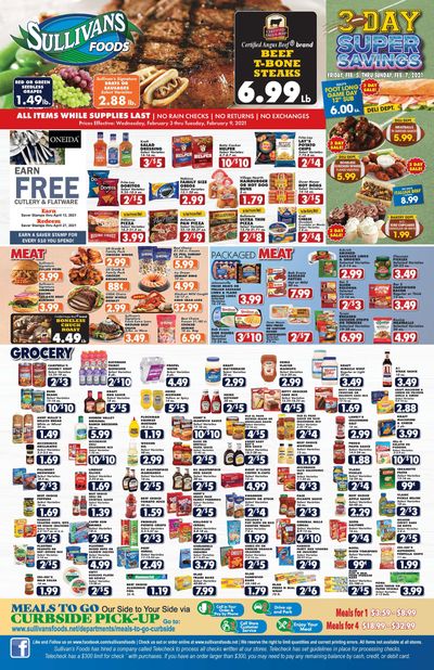 Sullivan's Foods Weekly Ad Flyer February 3 to February 9, 2021