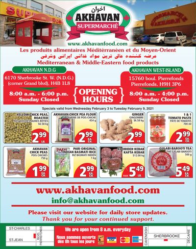 Akhavan Supermarche Flyer February 3 to 9