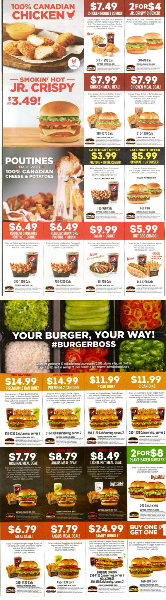 SCANNED COUPONS at Harvey's