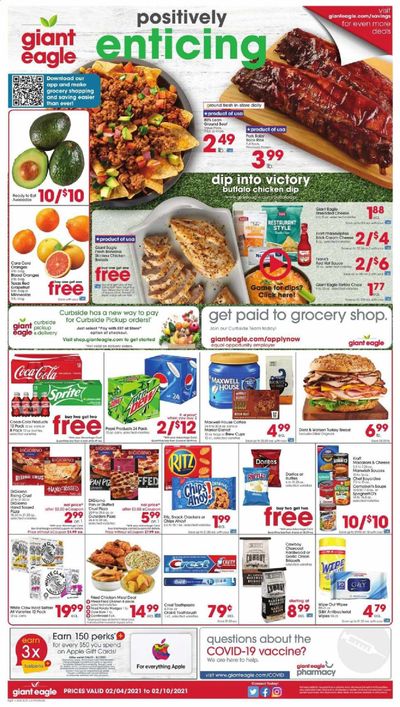 Giant Eagle (IN, MD, OH, PA, WV) Weekly Ad Flyer February 4 to February 10