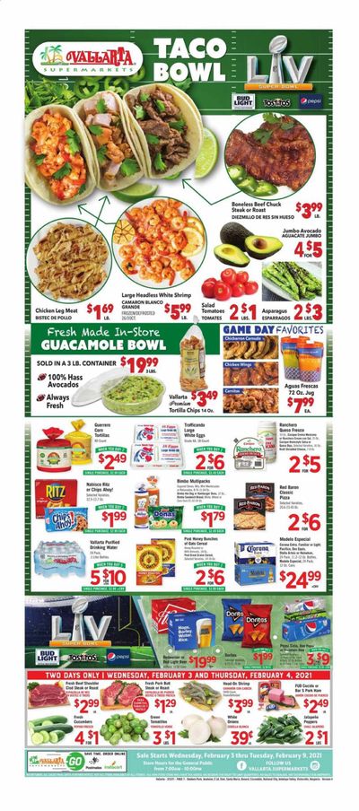 Vallarta (CA) Weekly Ad Flyer February 3 to February 9