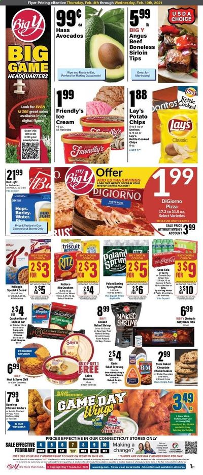 Big Y (CT) Weekly Ad Flyer February 4 to February 10