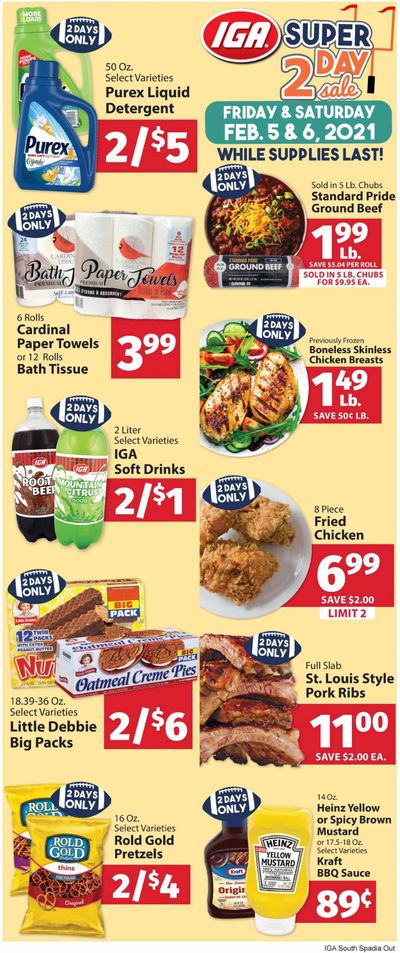 IGA Weekly Ad Flyer February 5 to February 6