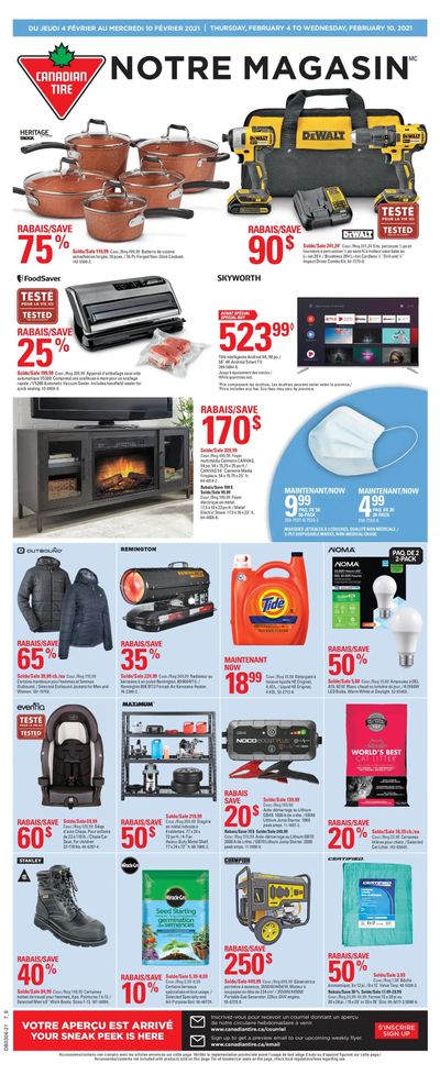 Canadian Tire (QC) Flyer February 4 to 10