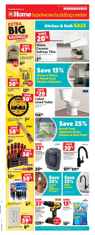Home Hardware Building Centre (Atlantic) Flyer February 4 to 10
