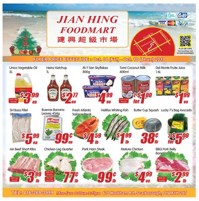 Jian Hing Foodmart (Scarborough) Flyer October 4 to 10