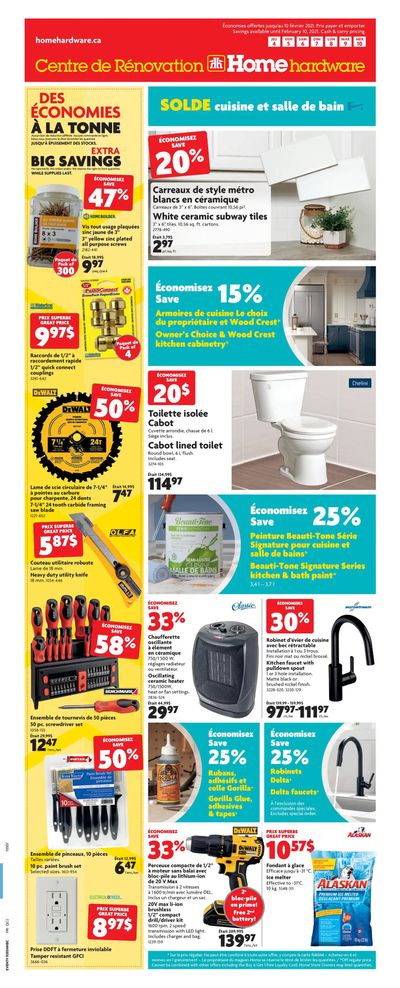 Home Hardware Building Centre (QC) Flyer February 4 to 10