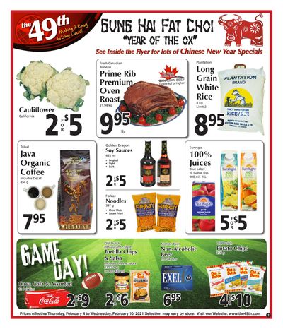 The 49th Parallel Grocery Flyer February 4 to 10