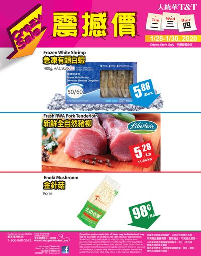 T&T Supermarket (Ottawa) Crazy Sale Flyer January 28 to 30