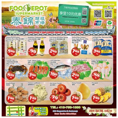 Food Depot Supermarket Flyer October 4 to 10