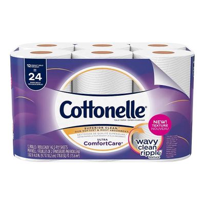 Cottonelle Ultra Comfort Care Double Roll Toilet Paper, 12 Rolls/Pack On Sale for $4.99 (Save $6.00) at Staples Canada