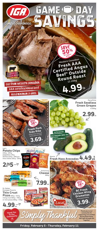 IGA Stores of BC Flyer February 5 to 11