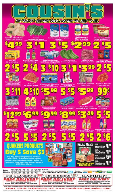 Cousin's Supermarket Bi-Weekly Ad Flyer February 1 to February 15, 2021