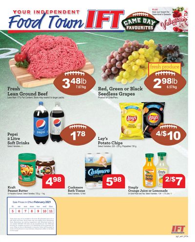 IFT Independent Food Town Flyer February 5 to 11