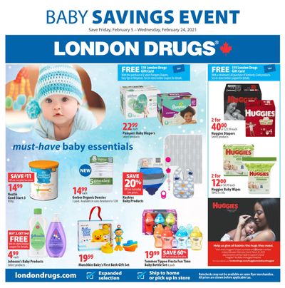 London Drugs Baby Savings Event Flyer February 5 to 24