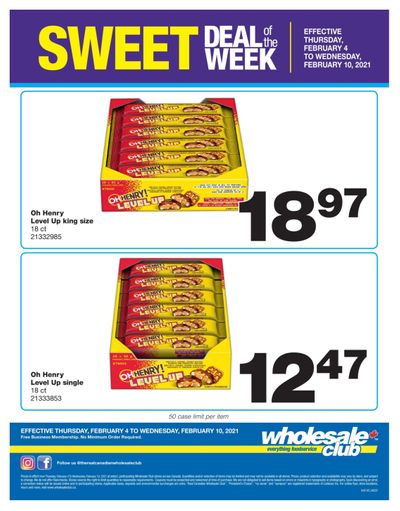 Wholesale Club Sweet Deal of the Week Flyer February 4 to 10