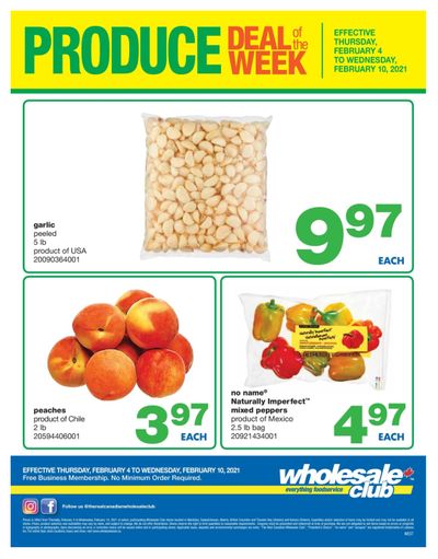 Wholesale Club (West) Produce Deal of the Week Flyer February 4 to 10