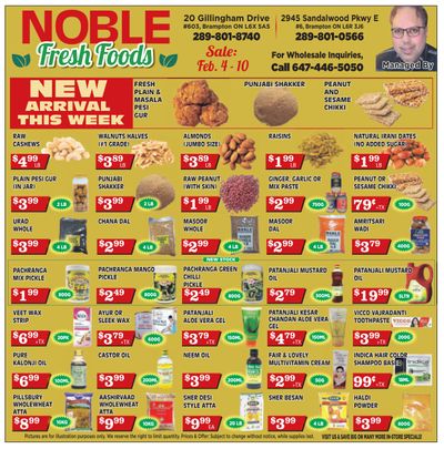 Noble Fresh Foods Flyer February 4 to 10