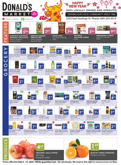 Donald's Market Flyer February 4 to 17