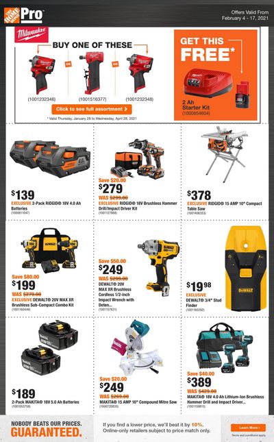 Home Depot Pro Flyer February 4 to 17