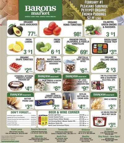 Barons Market Weekly Ad Flyer February 3 to February 9, 2021