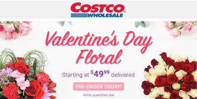 Costco Canada Valentine’s Day Sale: Valentine’s Day Floral Starting at $49.99 with FREE Shipping + More Gift Ideas