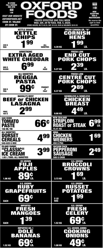 Oxford Foods Flyer January 29 to February 4