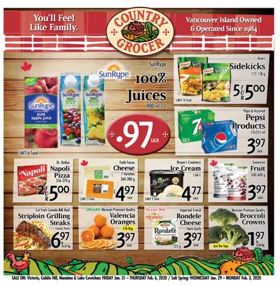 Country Grocer (Salt Spring) Flyer January 29 to February 3