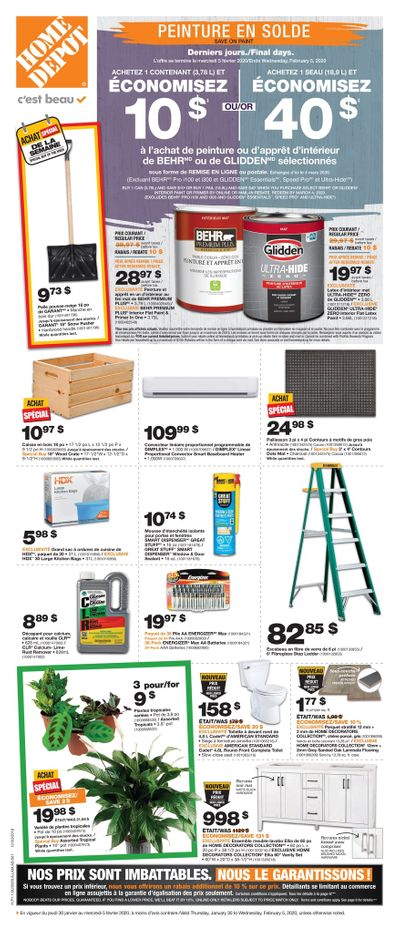 Home Depot (QC) Flyer January 30 to February 5
