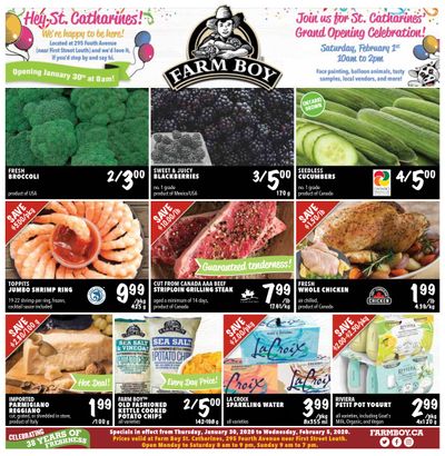 Farm Boy (St. Catharines) Grand Opening Flyer January 30 to February 5