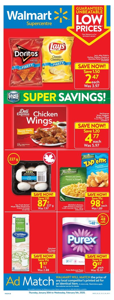 Walmart Supercentre (West) Flyer January 30 to February 5