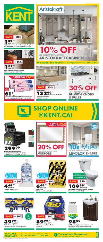 Kent Building Supplies Flyer January 30 to February 5