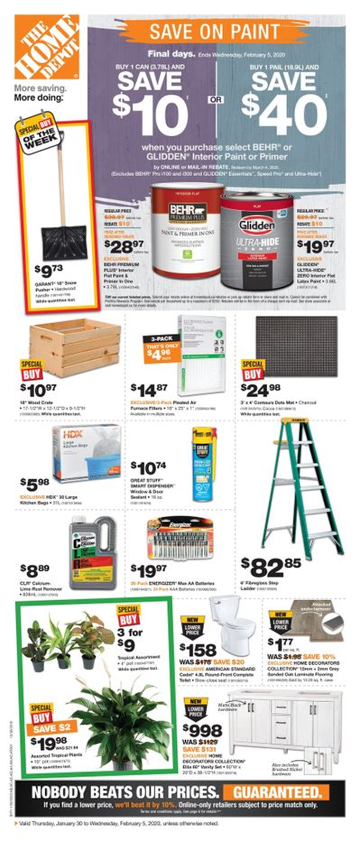 Home Depot (BC) Flyer January 30 to February 5