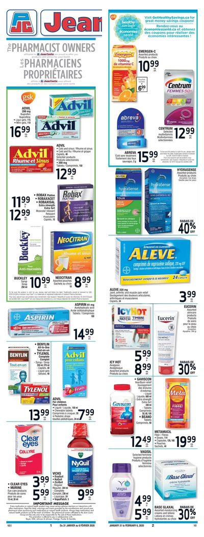 Jean Coutu (NB) Flyer January 31 to February 6