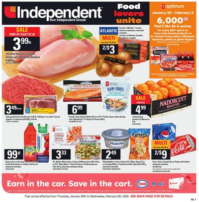 Independent Grocer (Atlantic) Flyer January 30 to February 5