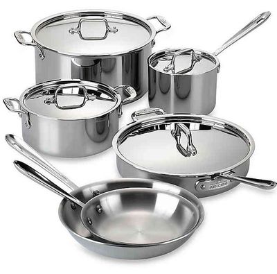 All-Clad Stainless Steel 10-Piece Cookware Set For $899.99 At Bed Bath & Beyond Canada