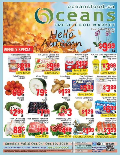 Oceans Fresh Food Market (Mississauga) Flyer October 4 to 10