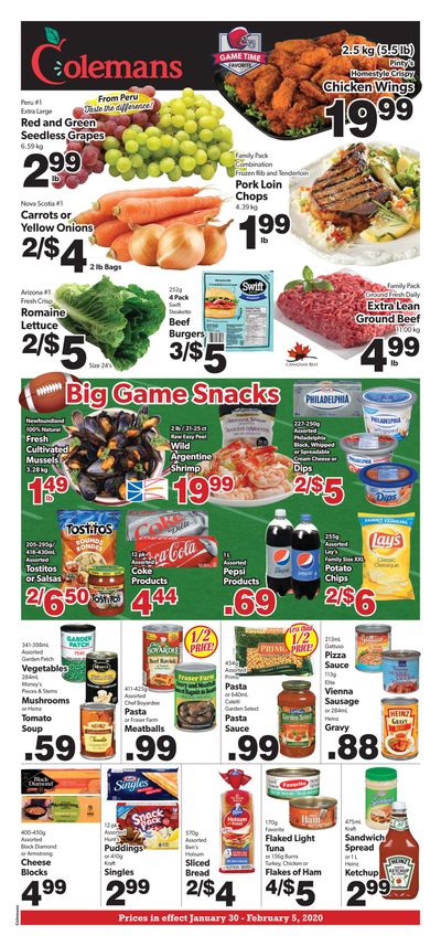 Coleman's Flyer January 30 to February 5