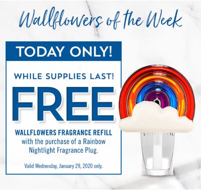 Bath & Body Works Canada Deals: *Today* FREE Wallflowers Fragrance Refill + All Candles, Buy 1, Get 1 FREE + $10 off Coupon!