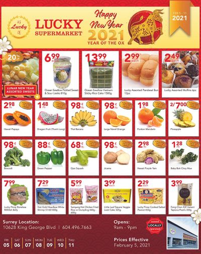 Lucky Supermarket (Surrey) Flyer February 5 to 11