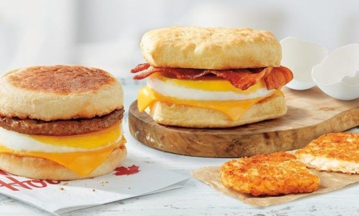 Freshly Cracked Eggs at Tim Hortons